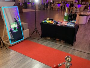photobooth setup at wedding
